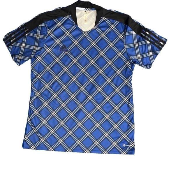 adidas Other - ⭐️ Adidas blue and black patterned t-shirt- size XL